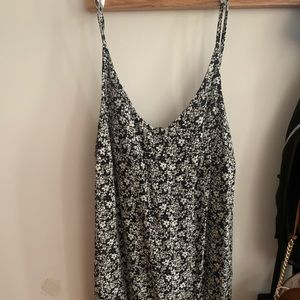 Black and White Floral Dress